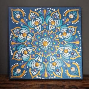 Mandala Painting - Shimmering Royal