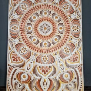 Mandala Painting - Caramel Delight